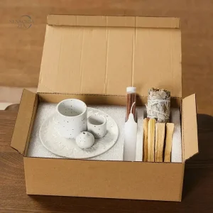 Accessoires d'encens : kit céramique avec Palo Santo
