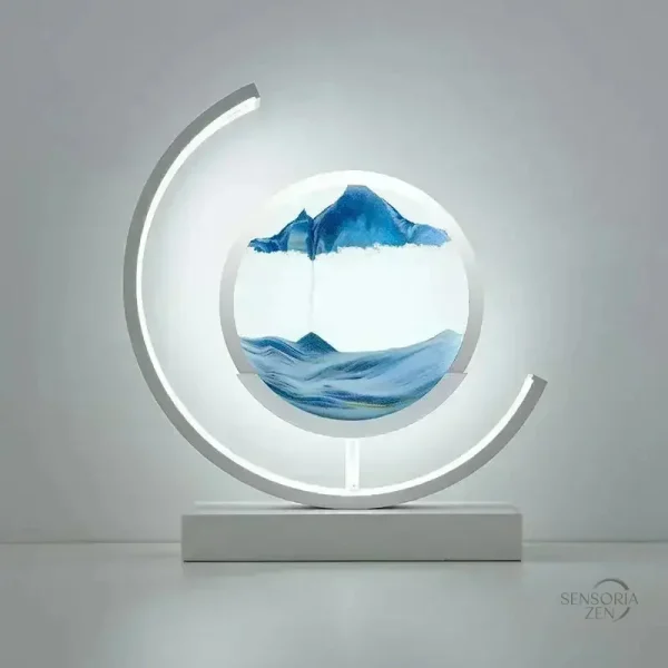 Tableau lumineux Feng Shui avec sable mouvant