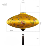 Lanterne suspendue en soie pour décoration traditionnelle