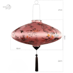 Lanterne chinoise en soie, décoration murale unique