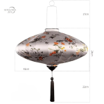 Lanterne chinoise en soie pour décoration d'intérieur