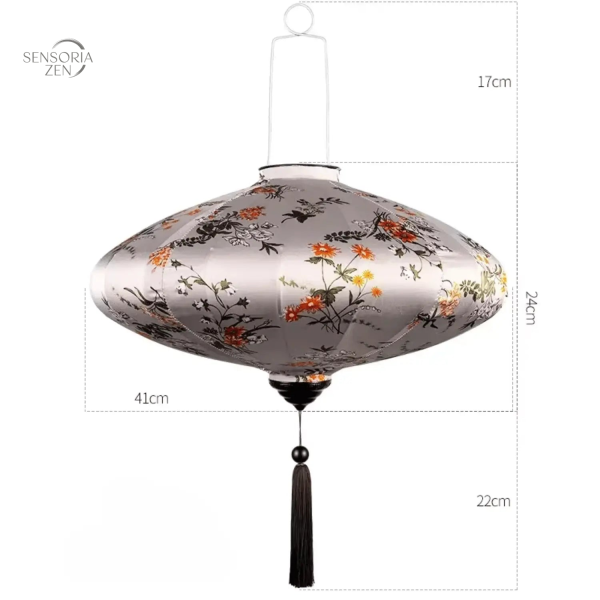 Lanterne chinoise en soie pour décoration d'intérieur