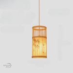 Style minimaliste, lanterne suspendue en bambou