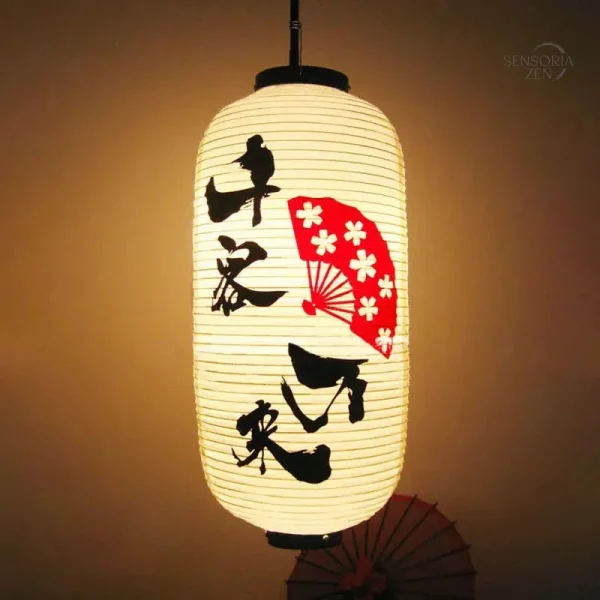 Suspension de lanterne japonaise pour intérieur zen