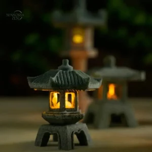 Décoration jardin zen : lanterne japonaise en pierre
