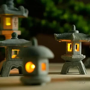 Lanterne japonaise pagode pour ambiance relaxante