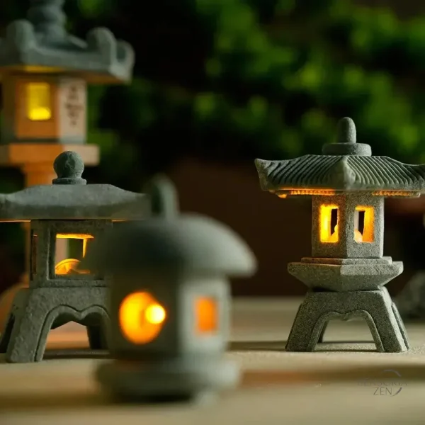 Lanterne japonaise pagode pour ambiance relaxante