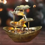 Mini Fontaine Zen – Cascade Lotus USB d’Intérieur