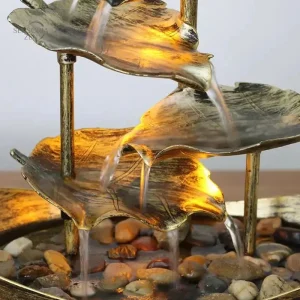 Fontaine d'intérieur Zen avec design Lotus apaisant
