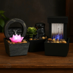 Mini Fontaine Zen d’Intérieur avec éclairage LED