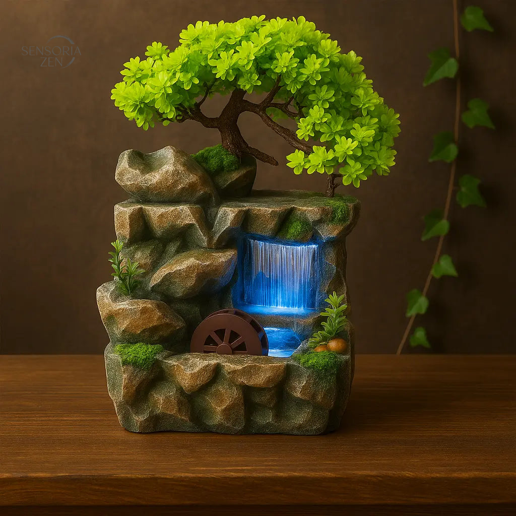 Mini Fontaine Zen d’Intérieur – Rocaille et Pluie
