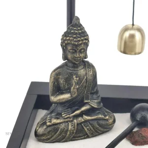Mini jardin zen pour méditation et bien-être intérieur