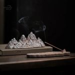 Support pour bâtons d'encens en roches naturelles