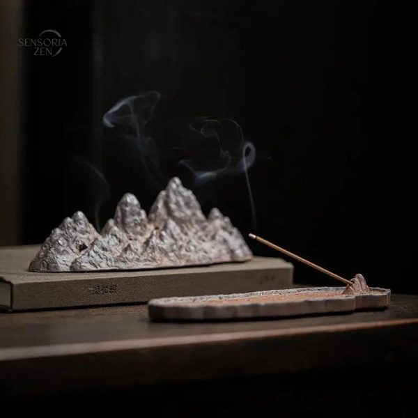 Support pour bâtons d'encens en roches naturelles