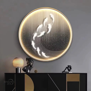 Panneau Mural Japonais LED - Cercle Zen Lumineux décoratif
