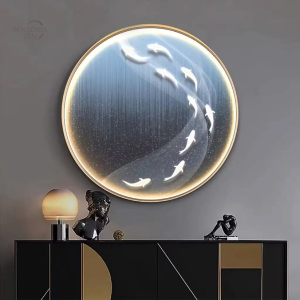 Décoration Murale Japonaise en forme de cercle lumineux