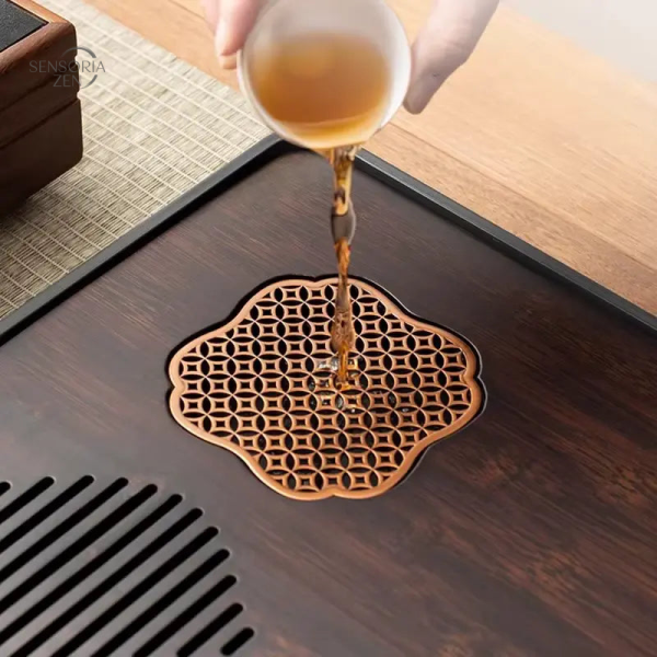 Service à thé Gongfu avec plateau en bambou