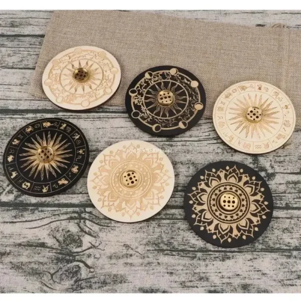 Accessoire pour bâtons d'encens, forme ronde
