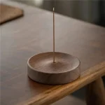 Porte-Bâtons Encens Rond en Noyer Massif