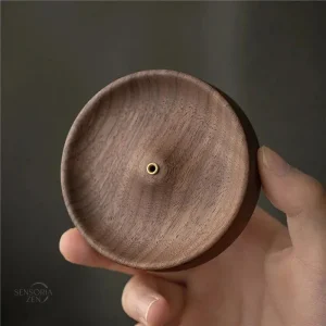 Cendrier Zen en bois, pour bâtons d'encens