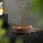 Porte-Bâtons Encens design artisanal en noyer