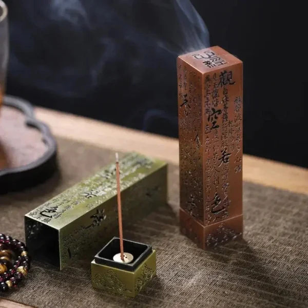 porte-batons-encens-vertical-sutra-coeur-1 Porte-Bâtons Encens Sutra Cœur en Or Rose