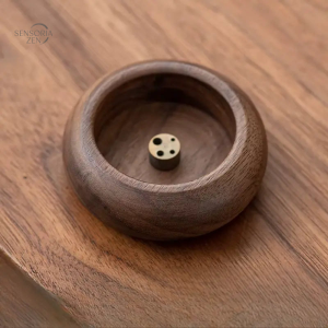 Support encens en bois de rose, design élégant