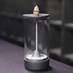 Porte-encens décoratif en argile avec effet cascade