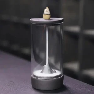 Porte-encens décoratif en argile avec effet cascade