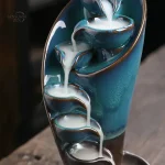 Fontaine à encens en céramique avec effet de retour de fumée