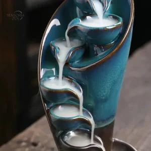 Fontaine à encens en céramique avec effet de retour de fumée
