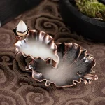 Fontaine d'encens avec design en feuille apaisant
