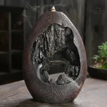 Accessoire zen : porte-encens montagneux 16 cm