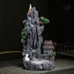 Porte-encens cascade montagne zen pour une ambiance relaxante