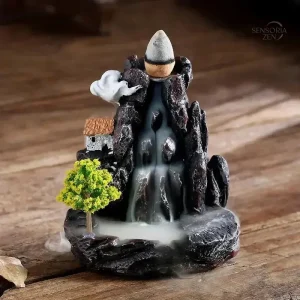 Décoration zen avec effet de reflux d'encens apaisant