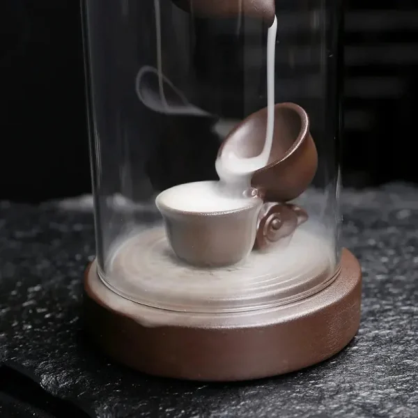 Porte-Encens Artisanal en Suspension avec Cascade
