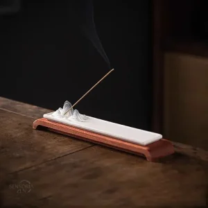 Support céramique pour bâtons d’encens, style apaisant
