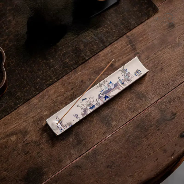 Porte-Encens en Céramique - Motifs Artisanaux Variés