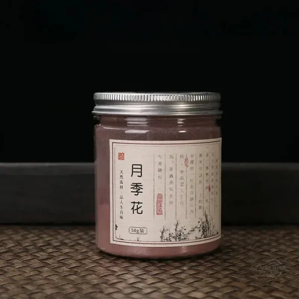 poudre-encens-naturelle-50g-hibiscus-1 Poudre d'Encens Hibiscus Naturel 50g en emballage floral vif