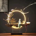 Lumière douce et parfum d'encens avec Sérénité
