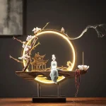 Brûleur d'encens élégant pour méditation