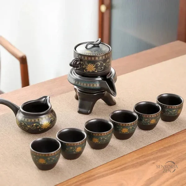 Set de tasses élégantes pour dégustation de thé