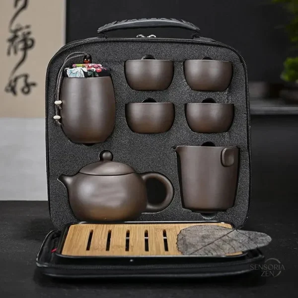 Accessoire de thé Kungfu en argile pour une infusion raffinée