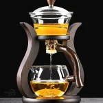 Service à thé en verre magnétique – Infusion semi-automatique
