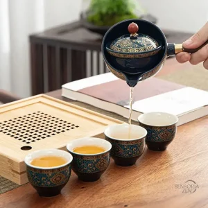 Théière 360° pour un service à thé pratique