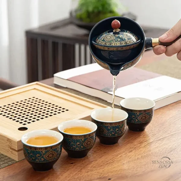 Théière 360° pour un service à thé pratique
