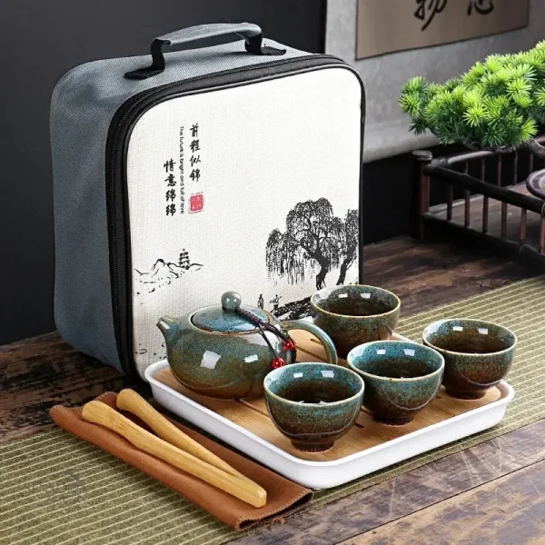 set-de-voyage-the-chinois-theiere-ceramique-et-4-tasses-1 Set de Voyage Thé Chinois - Théière et 4 Tasses