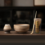 Bol élégant et fouet pour matcha japonais