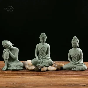 Statue Bouddha Feng Shui – Décoration Zen en Pierre
