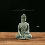Décoration zen : statue Bouddha de petite taille en pierre